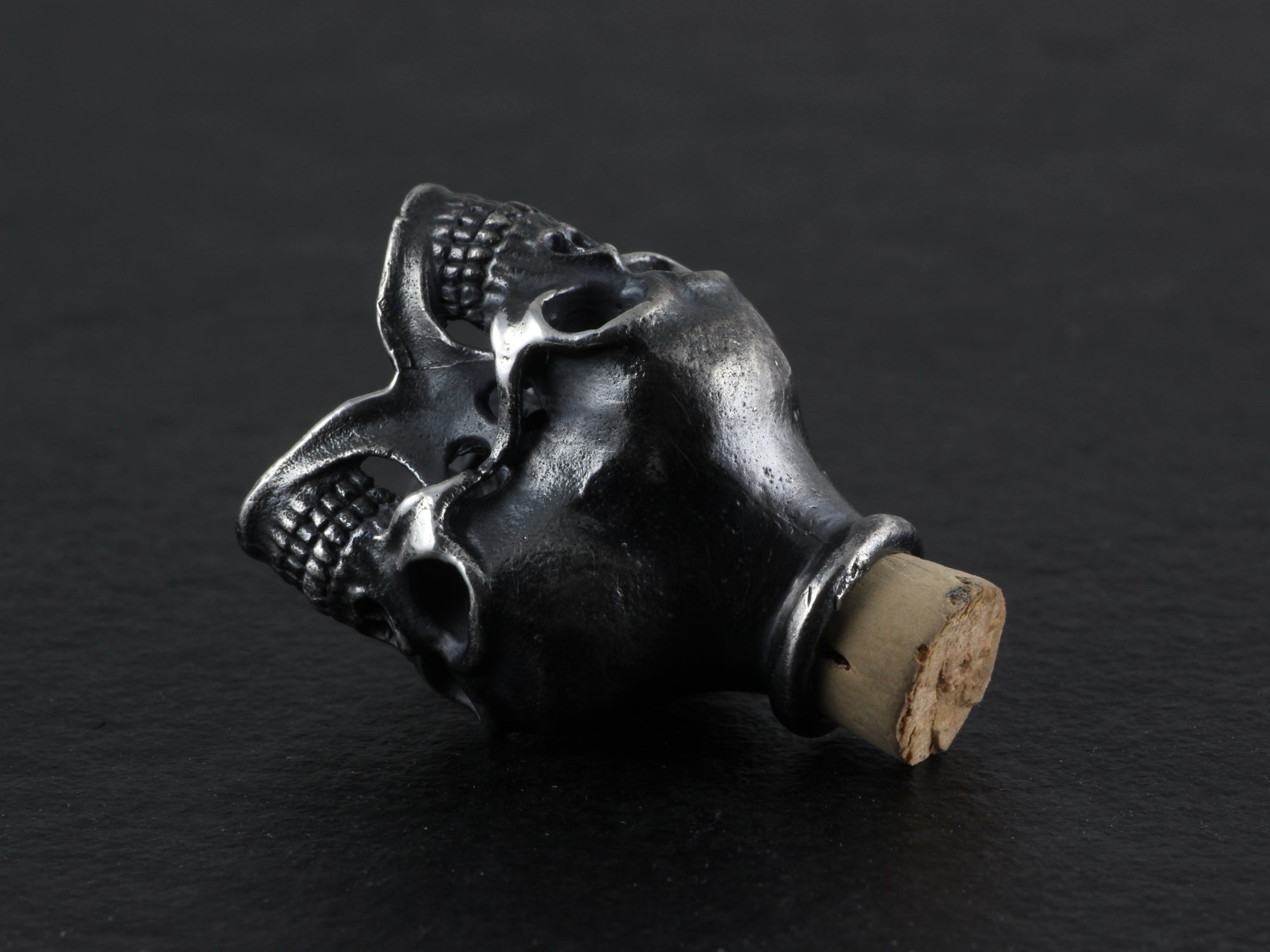 Sterling Silver Skull Bottle