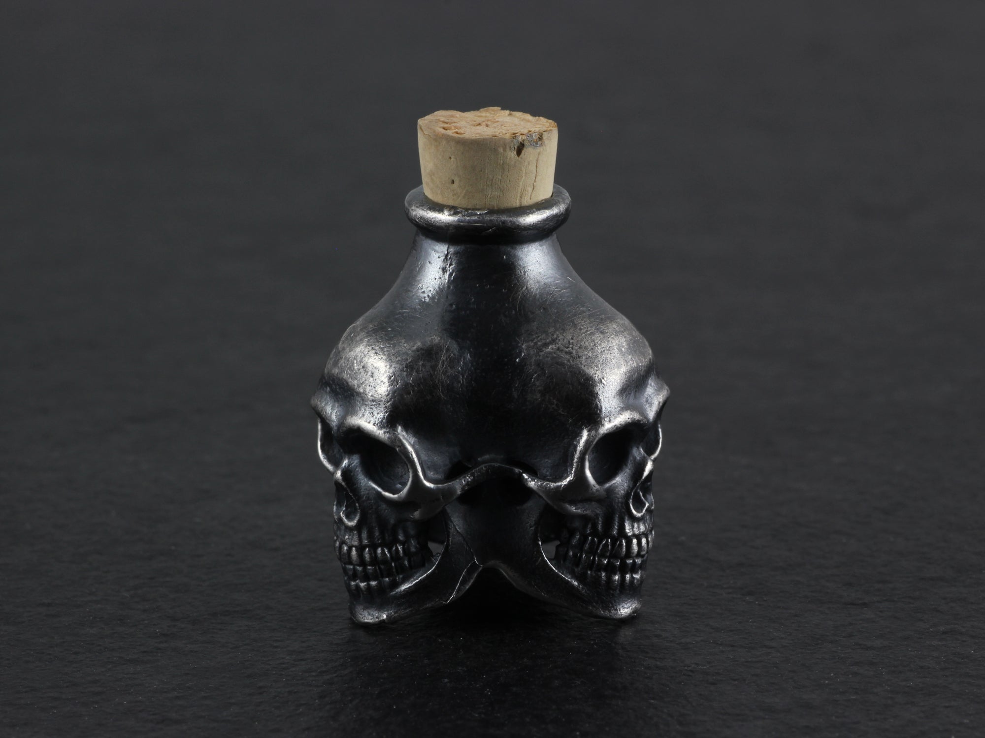 Sterling Silver Skull Bottle