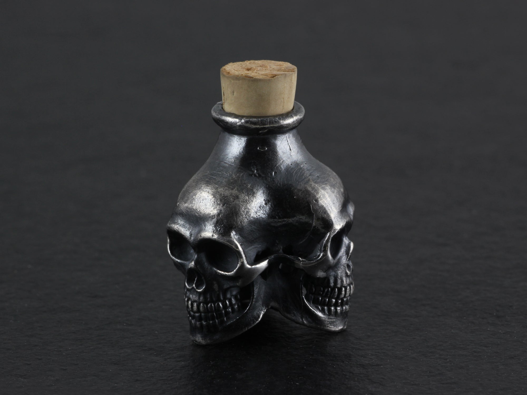 Sterling Silver Skull Bottle