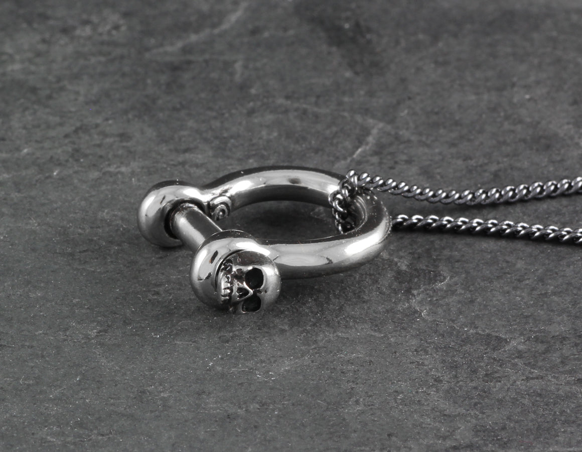 Small Shackle Necklace - Silver