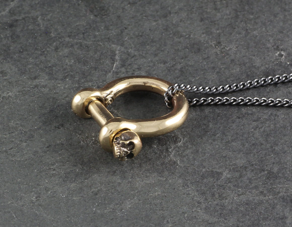 Small Shackle Necklace - Bronze