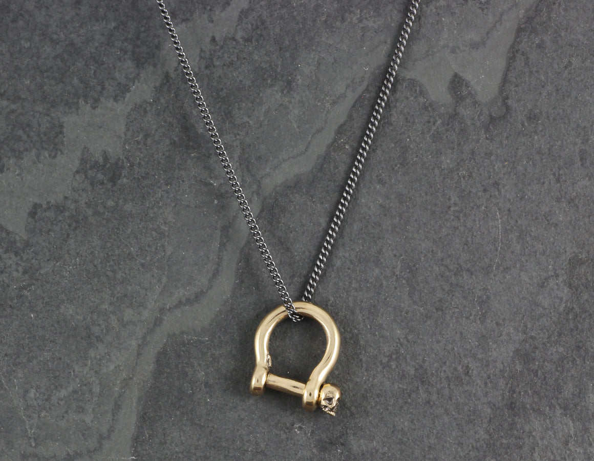 Small Shackle Necklace - Bronze