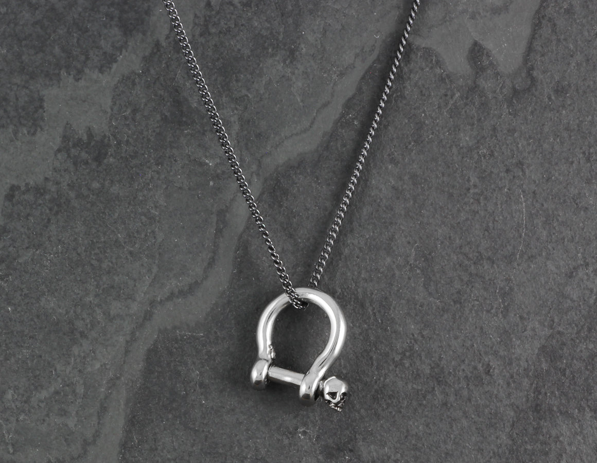 Small Shackle Necklace - Silver