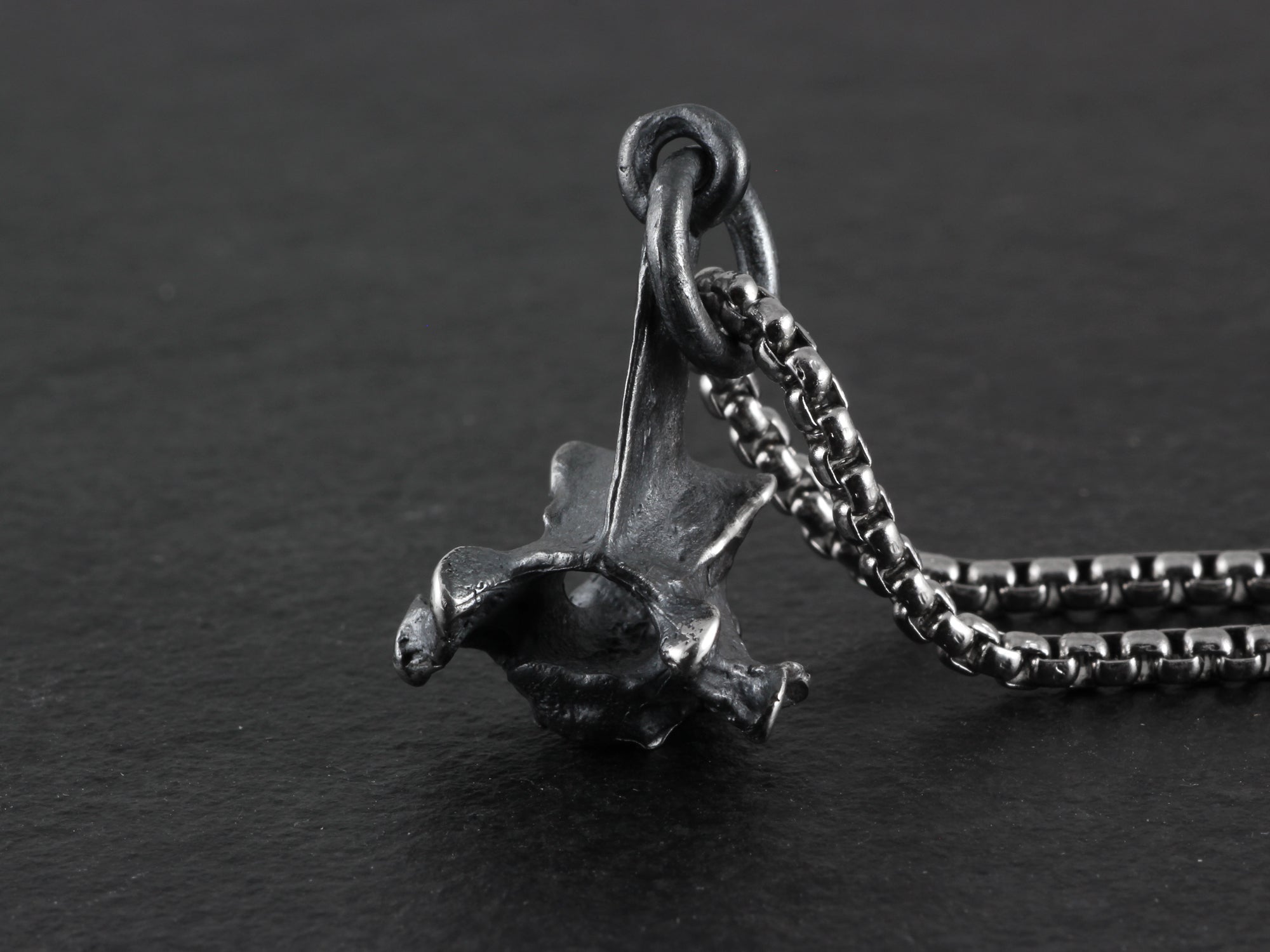 Sterling Silver Squirrel Vertebra Necklace