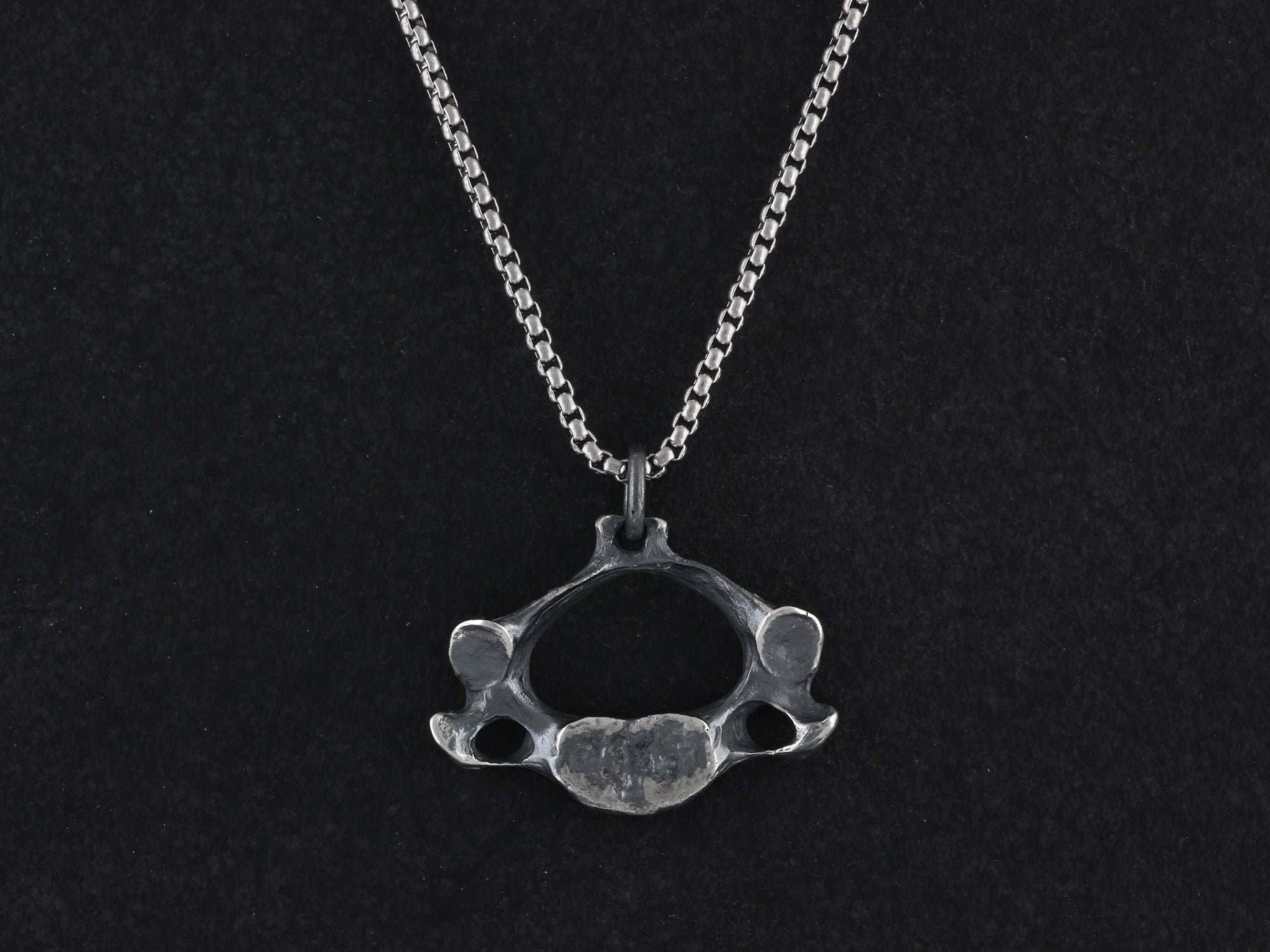 Sterling Silver Vertebra Necklace