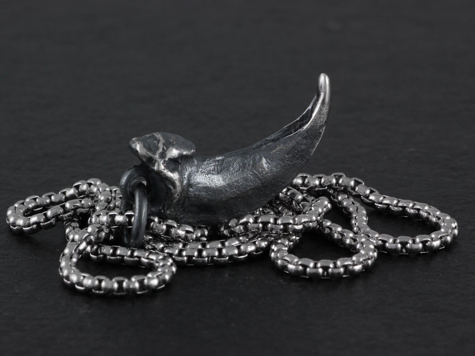 Sterling Silver Wolf Claw Necklace